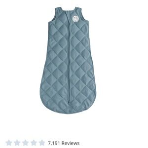 Quilted Sleeveless Baby Sleeping Bag in Blue